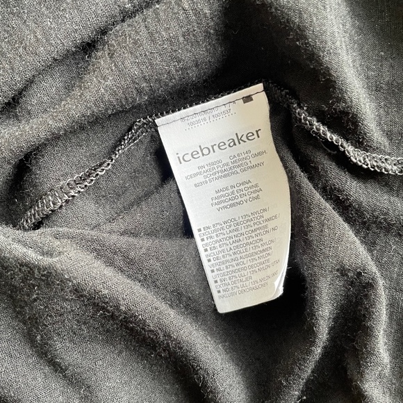 Icebreaker Men's T-Shirt Black Medium - Picture 3 of 5